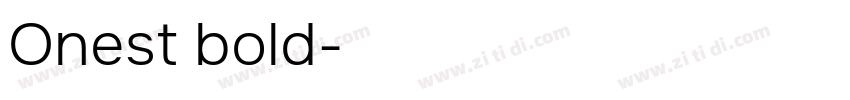 Onest bold字体转换